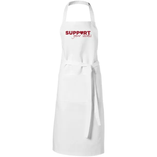 Viera apron with 2 pockets - Unbranded White