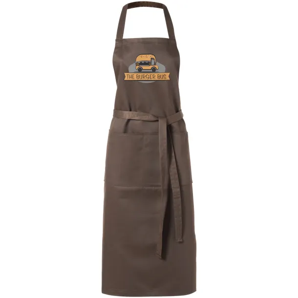 Viera apron with 2 pockets - Unbranded Brown