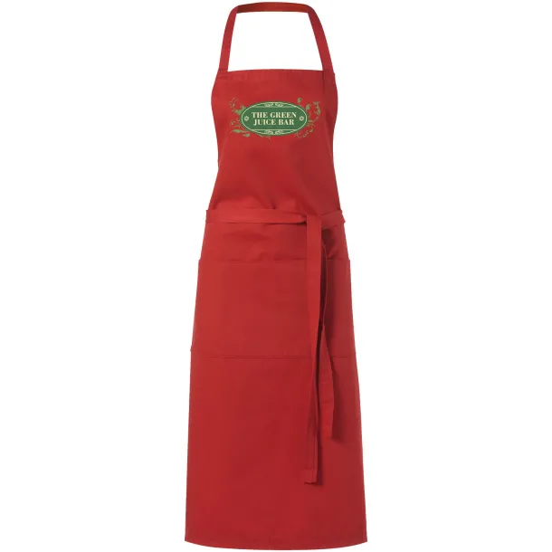 Viera apron with 2 pockets Red