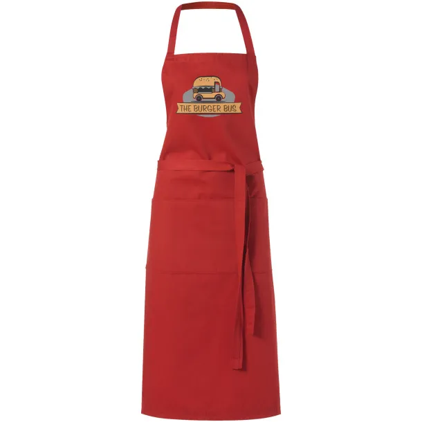 Viera apron with 2 pockets Red