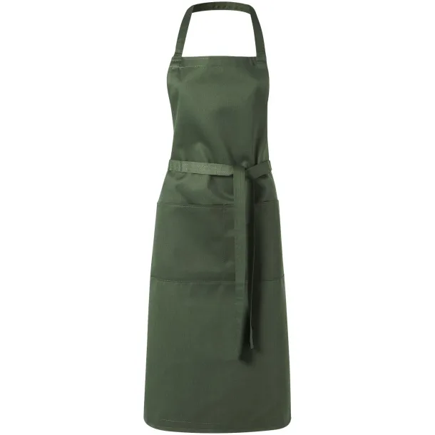 Viera apron with 2 pockets Šumski zelena