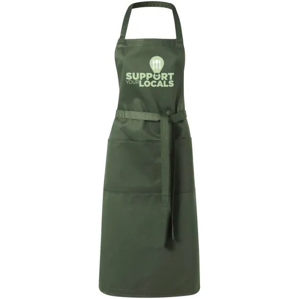 Viera apron with 2 pockets Šumski zelena