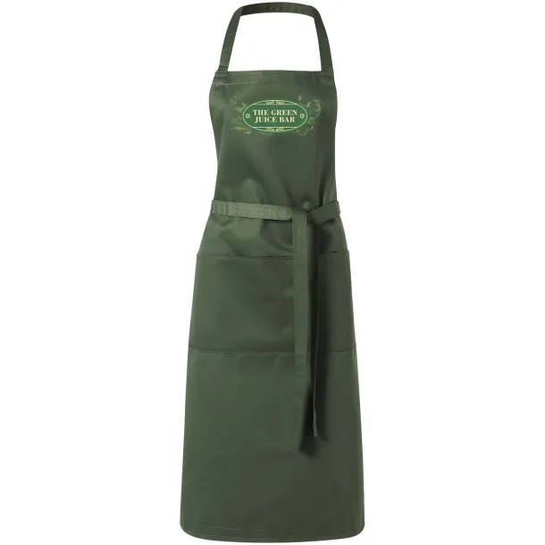Viera apron with 2 pockets Šumski zelena