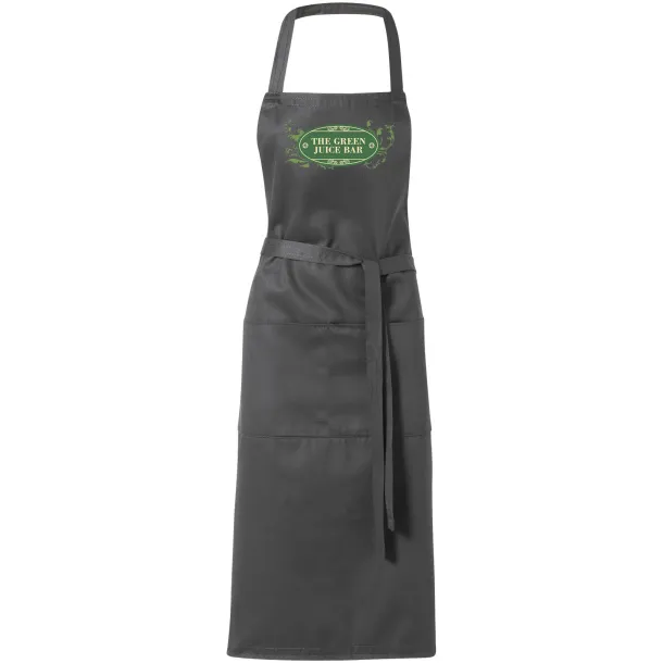 Viera apron with 2 pockets Dark grey