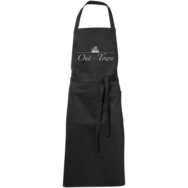 Viera apron with 2 pockets Solid black