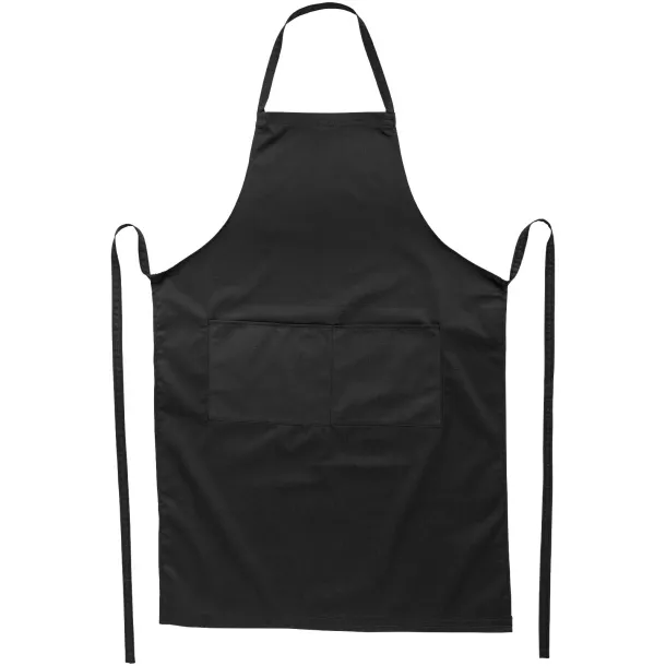 Viera apron with 2 pockets Solid black