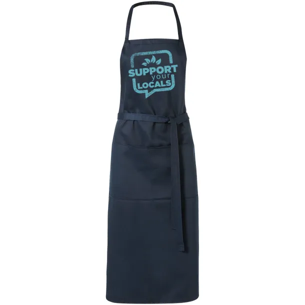 Viera apron with 2 pockets Navy Blue