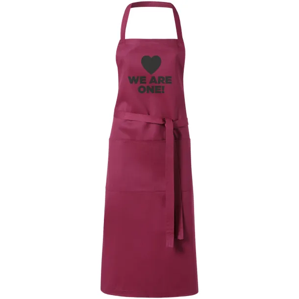 Viera apron with 2 pockets Burgundy