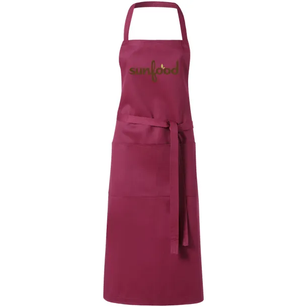 Viera apron with 2 pockets Burgundy