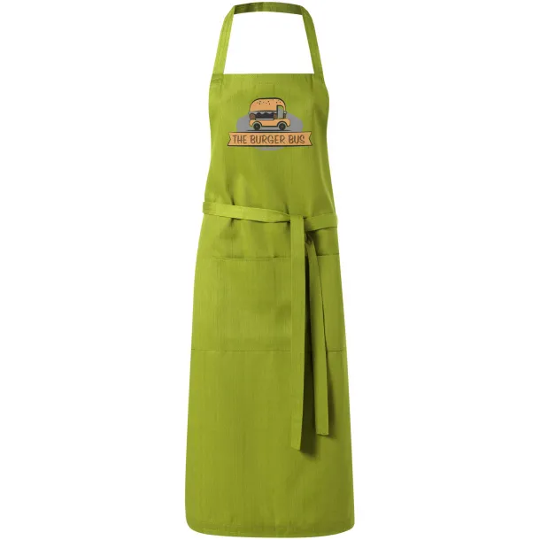 Viera apron with 2 pockets Zelena