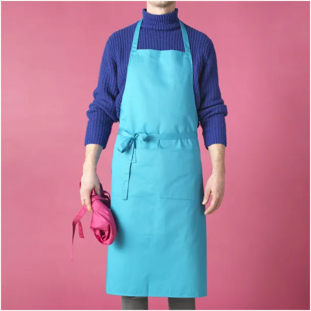 Viera apron with 2 pockets Aqua blue