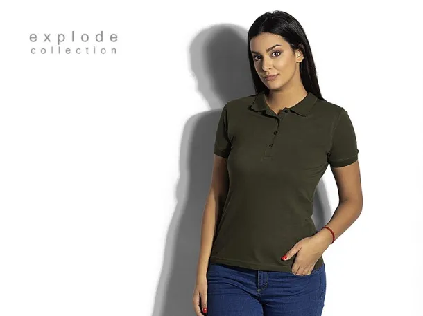 SUNNY women’s polo shirt - EXPLODE Olive green