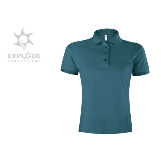 SUNNY women’s polo shirt - EXPLODE Petrol green