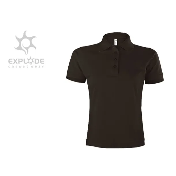 SUNNY women’s polo shirt - EXPLODE Brown