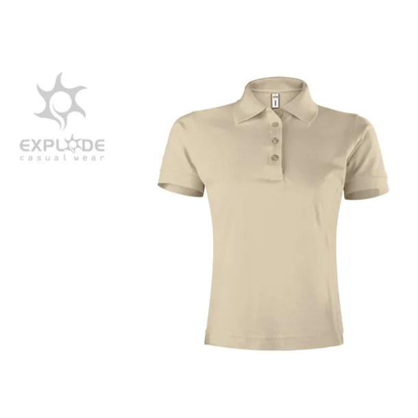 SUNNY women’s polo shirt - EXPLODE Cream Bež