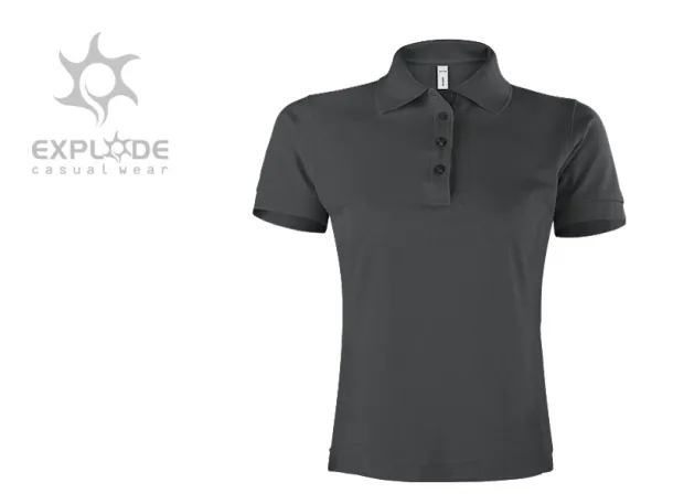 SUNNY women’s polo shirt - EXPLODE Dark gray