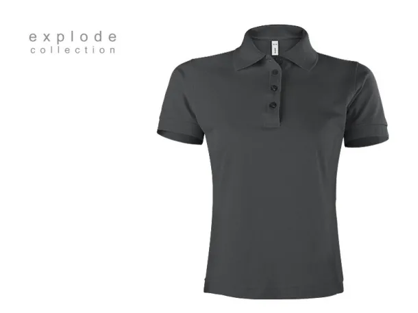 SUNNY women’s polo shirt - EXPLODE Dark gray