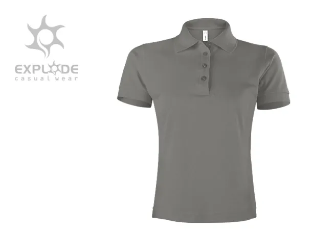 SUNNY women’s polo shirt - EXPLODE Gray