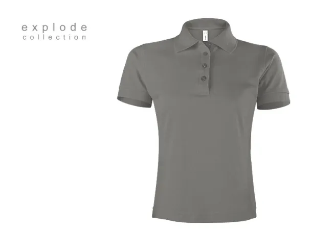 SUNNY women’s polo shirt - EXPLODE Gray