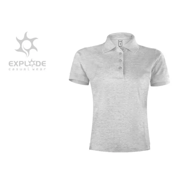 SUNNY women’s polo shirt - EXPLODE Pepeljasto svijetlosiva