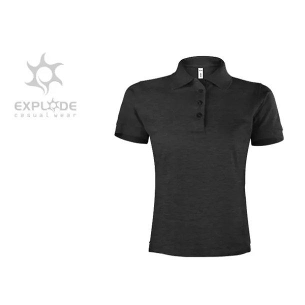 SUNNY women’s polo shirt - EXPLODE Pepeljasto tamnosiva