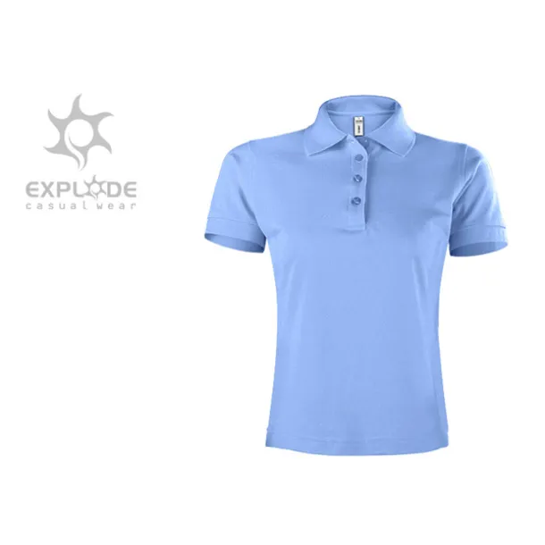 SUNNY women’s polo shirt - EXPLODE Light blue