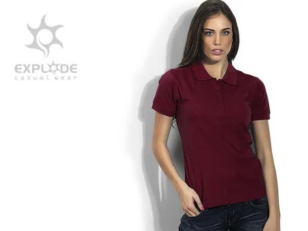 SUNNY women’s polo shirt - EXPLODE Burgundy