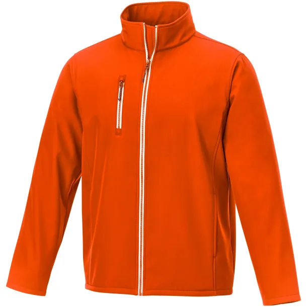 Orion men's softshell jacket - Elevate Essentials Orange