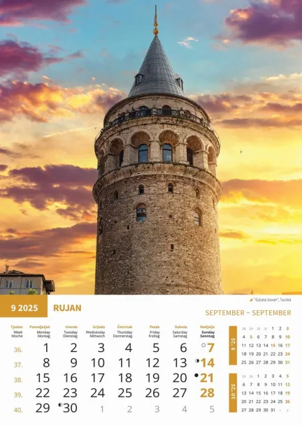  "BISERI SVIJETA" color calendar Color