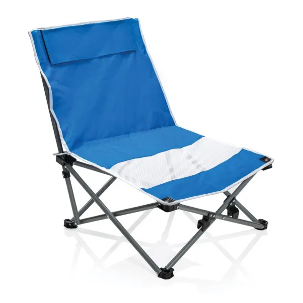  Foldable beach chair in pouch - XD Collection Blue 