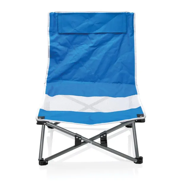  Foldable beach chair in pouch - XD Collection Blue 