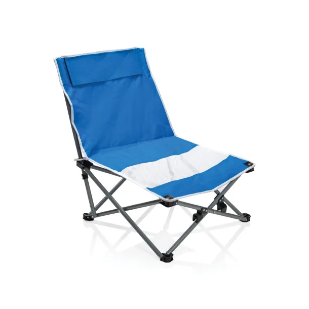  Foldable beach chair in pouch - XD Collection Blue 