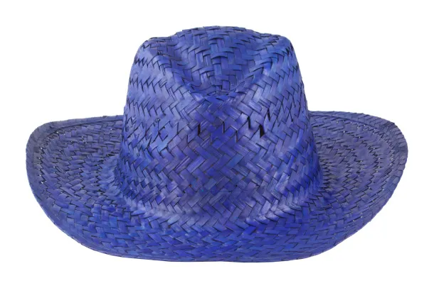 Splash straw hat Blue