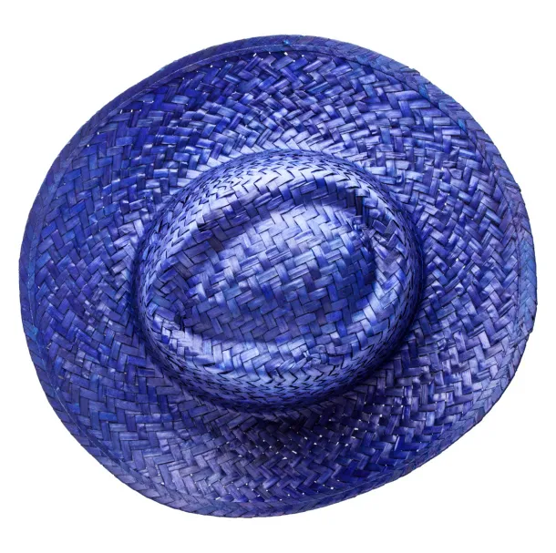 Splash straw hat Blue