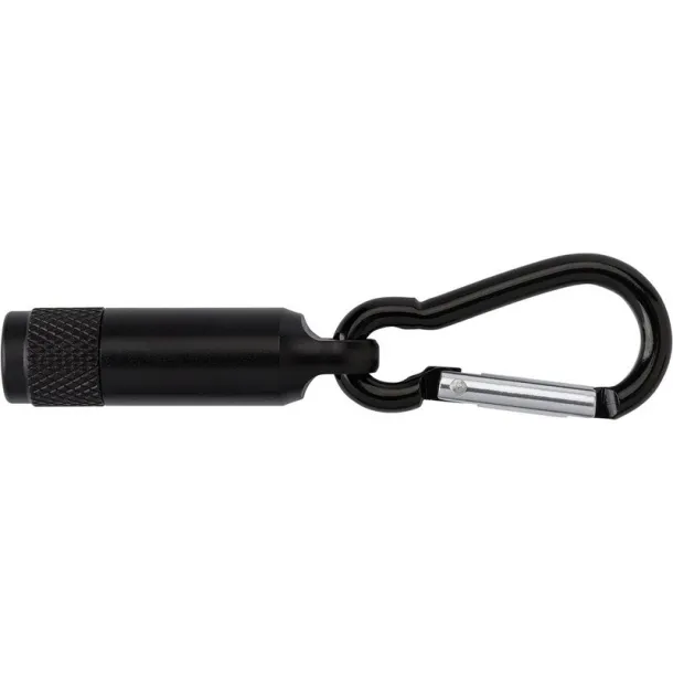  Mini torch 1 LED with carabiner Crna