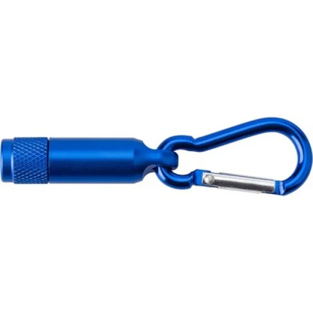  Mini torch 1 LED with carabiner Plava