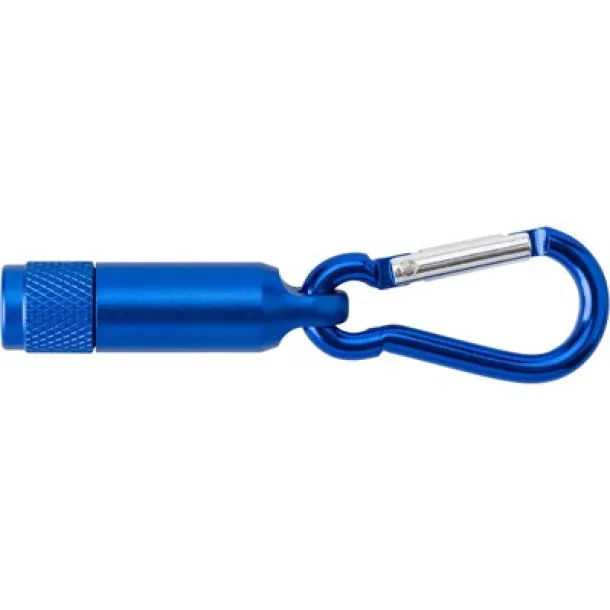  Mini torch 1 LED with carabiner blue