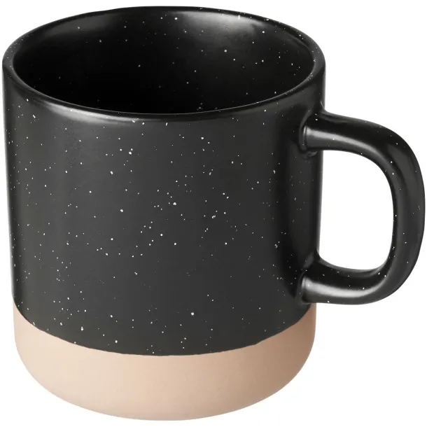 Pascal 360 ml ceramic mug Solid black