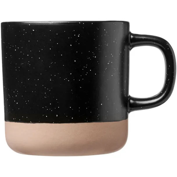 Pascal 360 ml ceramic mug Solid black