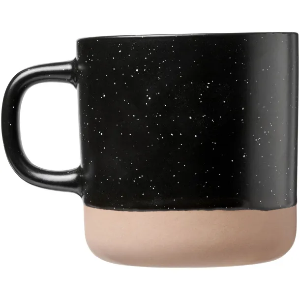 Pascal 360 ml ceramic mug - Unbranded Solid black