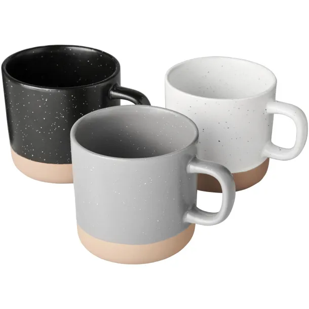 Pascal 360 ml ceramic mug Solid black