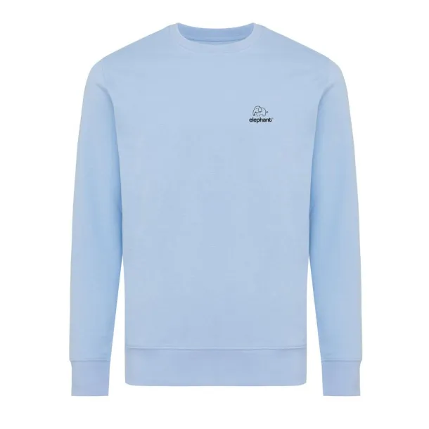  Iqoniq Etosha lightweight recycled cotton crew neck - iqoniq sky blue