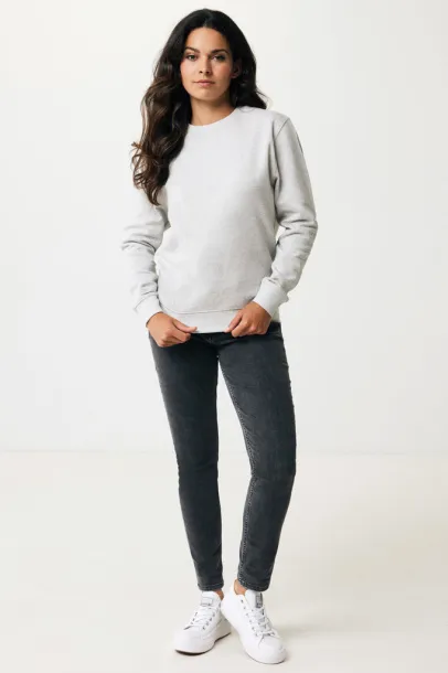  Iqoniq Etosha lightweight recycled cotton crew neck - iqoniq light heather grey