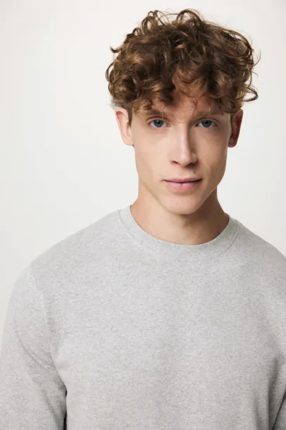  Iqoniq Etosha lightweight recycled cotton crew neck - iqoniq light heather grey