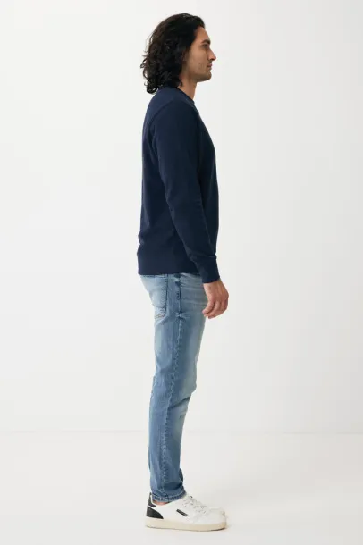 Iqoniq Etosha lightweight recycled cotton crew neck - iqoniq navy