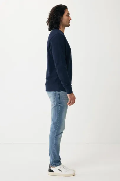  Iqoniq Etosha lagani pulover od recikliranog pamuka, 280 g/m² - iqoniq navy