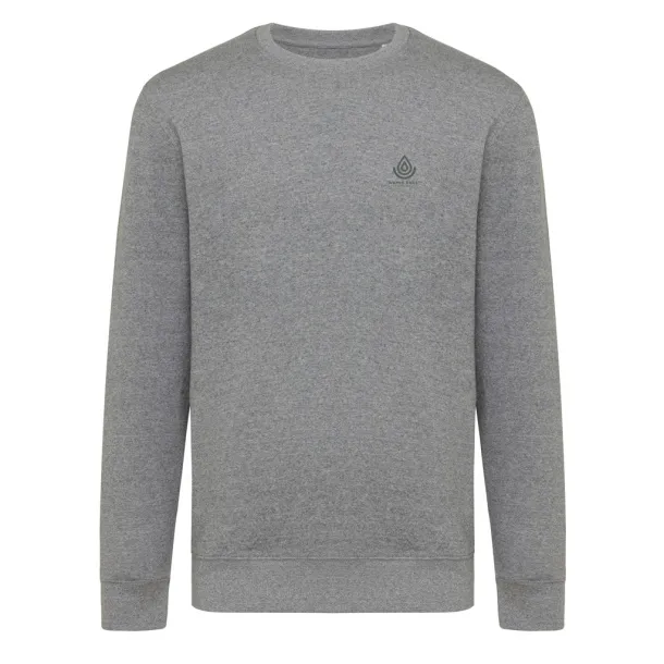  Iqoniq Etosha lightweight recycled cotton crew neck - iqoniq light heather anthracite