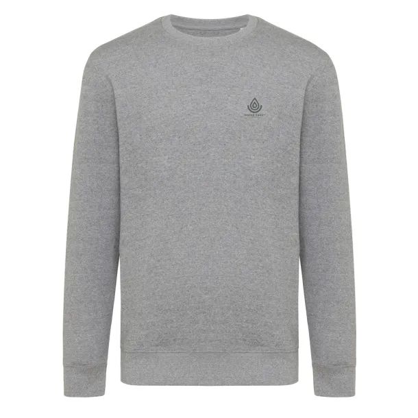  Iqoniq Etosha lightweight recycled cotton crew neck - iqoniq light heather anthracite