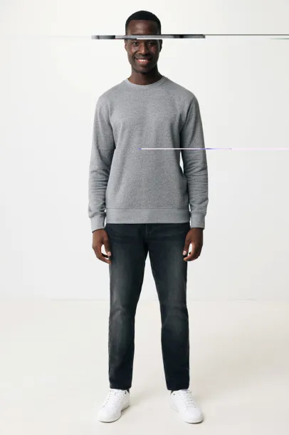  Iqoniq Etosha lagani pulover od recikliranog pamuka, 280 g/m² - iqoniq light heather anthracite