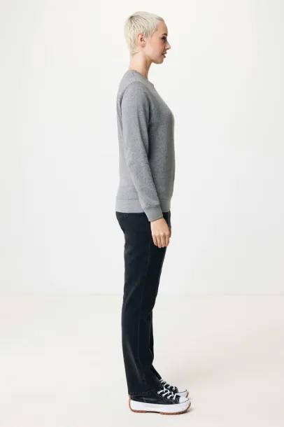  Iqoniq Etosha lightweight recycled cotton crew neck - iqoniq light heather anthracite